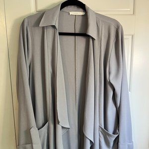 Lush Duster Jacket Lilac Grey